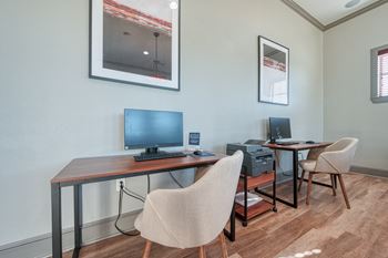 Resident Lounge with Desktop Stations